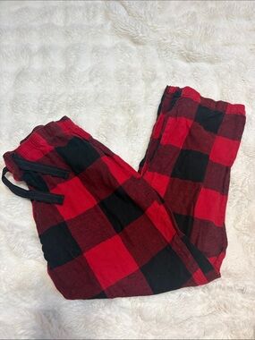 Old Navy Red and Black Buffalo Plaid Kids Pajama Bottoms